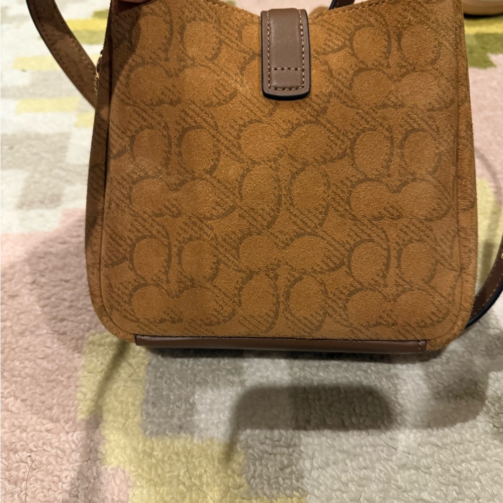 Coach Hadley Mini Suede Bag - Picture 9 of 15